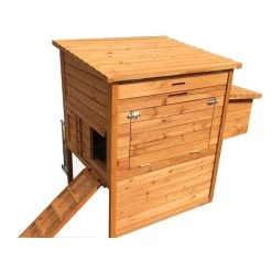 Poulailler Barbu M Toit Bois Ouvrant Jusqu’à 8 Poules 13 Poulailler Barbu M Toit Bois Ouvrant Jusqu’à 8 Poules -Fournitures De Volaille poulailler barbu m vue cote