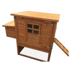 Poulailler Barbu M Toit Bois Ouvrant Jusqu’à 8 Poules 11 Poulailler Barbu M Toit Bois Ouvrant Jusqu’à 8 Poules -Fournitures De Volaille poulailler barbu m vue profil