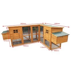 Liquidation - Poulailler Barbu Double Toit Shingle 6 à 10 Poules -Fournitures De Volaille poulailler bois barbu double dimensions