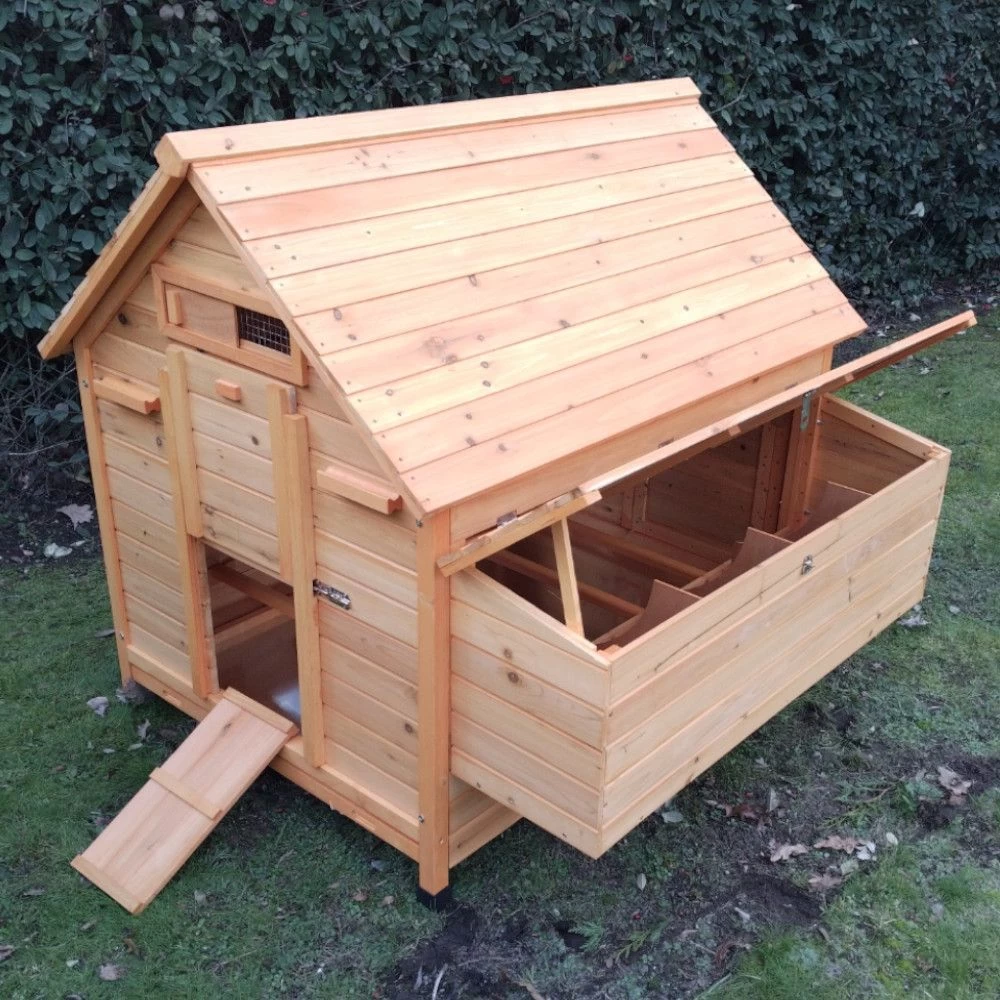 Poulailler Cémani XL Toit Bois 6 à 10 Poules 4 Poulailler Cémani XL Toit Bois 6 à 10 Poules – Image 2