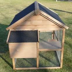 Poulailler Plymouth Toit Shingle Ouvrant 4 à 6 Poules Bois FSC -Fournitures De Volaille poulailler bois fsc plymouth 2 4 poules arriere