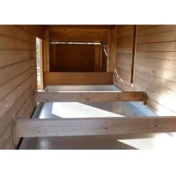 Poulailler Plymouth Toit Shingle Ouvrant 4 à 6 Poules Bois FSC -Fournitures De Volaille poulailler bois fsc plymouth 2 4 poules interieur