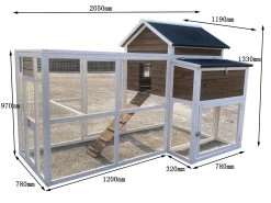 Poulailler Brahma Toit Shingle 6 à 8 Poules Bois FSC -Fournitures De Volaille poulailler brahma 6 8 poules dimensions