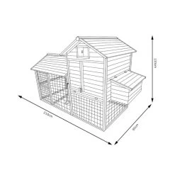 Poulailler Bréda L Toit Bois Jusqu’à 6 Poules -Fournitures De Volaille poulailler breda l 4 a 6 poules toit bois