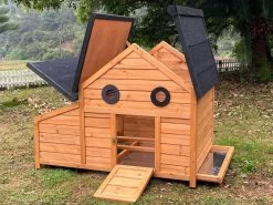 Poulailler Burma Toit Shingle Ouvrant 2 à 4 Poules -Fournitures De Volaille poulailler burma 2 a 4 poules toit ouvert