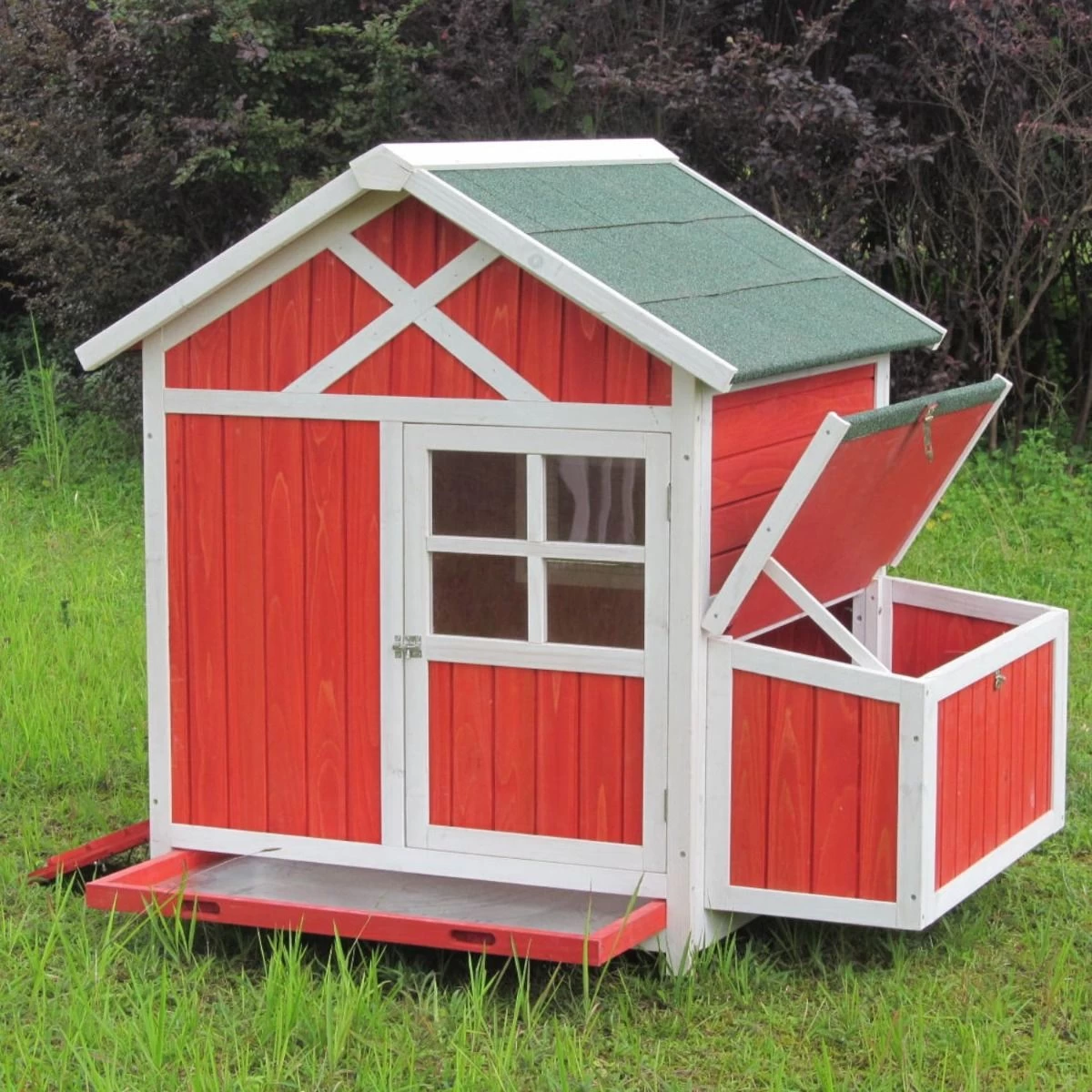 Poulailler Caussade Toit Shingle Vert Ouvrant 4 à 6 Poules 4 Poulailler Caussade Toit Shingle Vert Ouvrant 4 à 6 Poules – Image 2