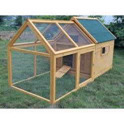 Extension Parc Grillagé Pour Poulailler Bassette L 6 Extension Parc Grillagé Pour Poulailler Bassette L -Fournitures De Volaille poulailler cemani avec parc grillage 1