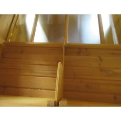 Poulailler Bassette L Toit Bois Jusqu’à 6 Poules -Fournitures De Volaille poulailler cemani l toit bois detail pondoir