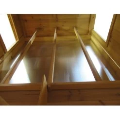 Poulailler Bassette L Toit Bois Jusqu’à 6 Poules -Fournitures De Volaille poulailler cemani l toit bois interieur