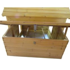 Poulailler Bassette L Toit Bois Jusqu’à 6 Poules -Fournitures De Volaille poulailler cemani l toit bois interieur pondoir