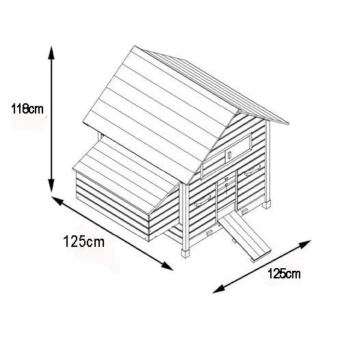 Poulailler Cémani XL Toit Bois 6 à 10 Poules 18 Poulailler Cémani XL Toit Bois 6 à 10 Poules – Image 16