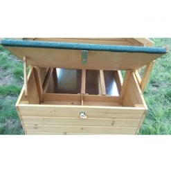 Poulailler Chabo Toit Shingle Jusqu’à 4 Poules Avec Bâche Protectrice Pluie Et Vent -Fournitures De Volaille poulailler chabo 2 a 4 poules pondoir 1