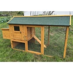 Poulailler Chabo Toit Shingle Jusqu’à 4 Poules Avec Bâche Protectrice Pluie Et Vent -Fournitures De Volaille poulailler chabo 2 a 4 poules 1