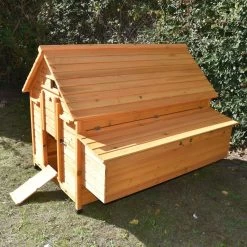 Poulailler Cémani XXL Toit Bois 10 à 15 Poules 19 Poulailler Cémani XXL Toit Bois 10 à 15 Poules -Fournitures De Volaille poulailler challans 10 15 poules bois cote