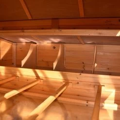 Poulailler Cémani XXL Toit Shingle Vert 10 à 15 Poules -Fournitures De Volaille poulailler challans 10 15 poules vue interieur pondoir 2