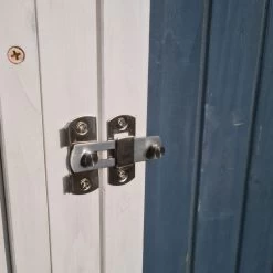 Poulailler Deluxe Bleu Toit Shingle Gris Jusqu’à 12 Poules 25 Poulailler Deluxe Bleu Toit Shingle Gris Jusqu’à 12 Poules -Fournitures De Volaille poulailler deluxe 12 poules bleu zoom loquet porte