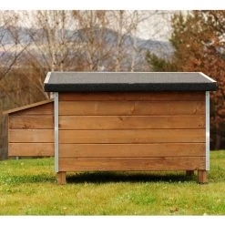 Poulailler Houdan XL Toit Shingle Noir 6 Poules Bois écologique FSC -Fournitures De Volaille poulailler houdan bois fsc arriere 1