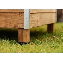 Poulailler Houdan XL Toit Shingle Noir 6 Poules Bois écologique FSC -Fournitures De Volaille poulailler houdan bois fsc pieds 1