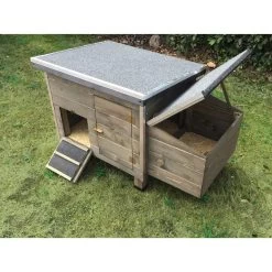 Poulailler Houdan L Toit Shingle Noir 2 Poules Bois écologique FSC 8 Poulailler Houdan L Toit Shingle Noir 2 Poules Bois écologique FSC -Fournitures De Volaille poulailler houdan l 2 poules vue de profil