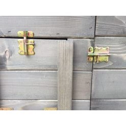 Poulailler Houdan L Toit Shingle Noir 2 Poules Bois écologique FSC 9 Poulailler Houdan L Toit Shingle Noir 2 Poules Bois écologique FSC -Fournitures De Volaille poulailler houdan l details fermetures laiton