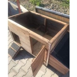 Poulailler Houdan XL Toit Shingle Noir 6 Poules Bois écologique FSC -Fournitures De Volaille poulailler houdan xl toit ouvert