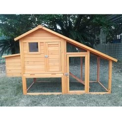 Poulailler King Bois FSC Toit Shingle Noir Jusqu’à 4 Poules