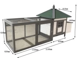 Liquidation - Poulailler Nankin Toit Shingle 2 à 4 Poules Bois FSC -Fournitures De Volaille poulailler nankin 4 6 poules dimensions 1