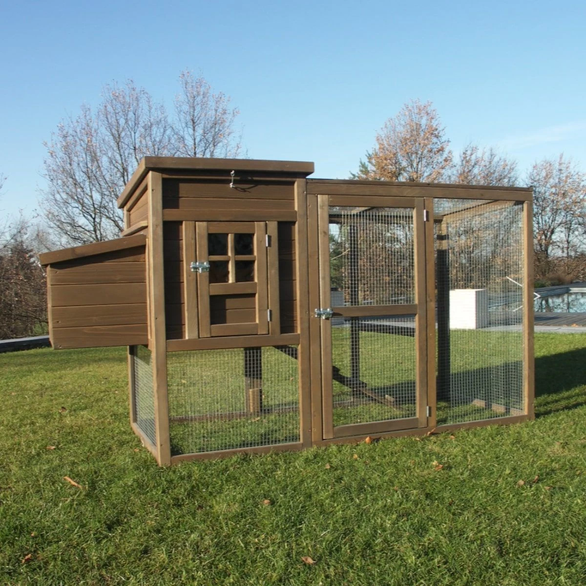 Poulailler Nico Toit Shingle 2 à 4 Poules Bois Epicéa FSC 4 Poulailler Nico Toit Shingle 2 à 4 Poules Bois Epicéa FSC – Image 2