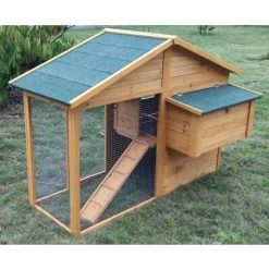 Poulailler Orava Toit Shingle Ouvrant Jusqu’à 4 Poules Avec Bâche De Protection Pluie Et Vent 14 Poulailler Orava Toit Shingle Ouvrant Jusqu’à 4 Poules Avec Bâche De Protection Pluie Et Vent -Fournitures De Volaille poulailler orava 2 a 4 poules toit shingle profil arriere 1