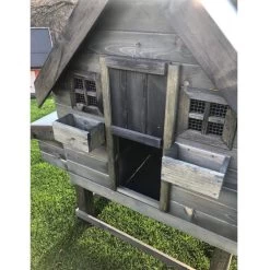 Poulailler Suisse Toit Tôle 8 à 10 Poules Bois Epicéa -Fournitures De Volaille poulailler suisse 8 10 poules bois fsc facade