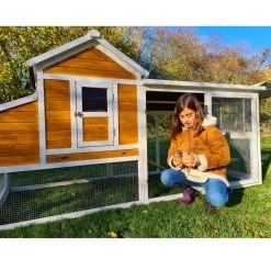 Poulailler Toit Renforcé M Toit Plastique Jusqu’à 8 Poules 38 Poulailler Toit Renforcé M Toit Plastique Jusqu’à 8 Poules -Fournitures De Volaille poulailler toit renforce 6 a 8 poules ensemble