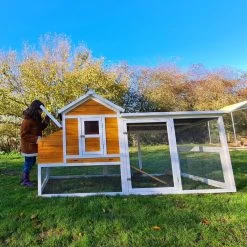 Poulailler Toit Renforcé M Toit Plastique Jusqu’à 8 Poules 39 Poulailler Toit Renforcé M Toit Plastique Jusqu’à 8 Poules -Fournitures De Volaille poulailler toit renforce 6 a 8 poules pondoir toit separe