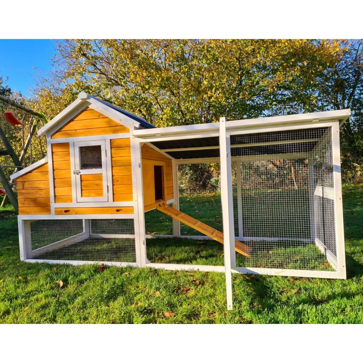 Poulailler Toit Renforcé M Toit Plastique Jusqu’à 8 Poules 5 Poulailler Toit Renforcé M Toit Plastique Jusqu’à 8 Poules – Image 3