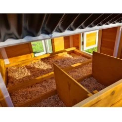 Poulailler Toit Renforcé M Toit Plastique Jusqu’à 8 Poules 29 Poulailler Toit Renforcé M Toit Plastique Jusqu’à 8 Poules -Fournitures De Volaille poulailler toit renforce 6 a 8 poules vue interieur