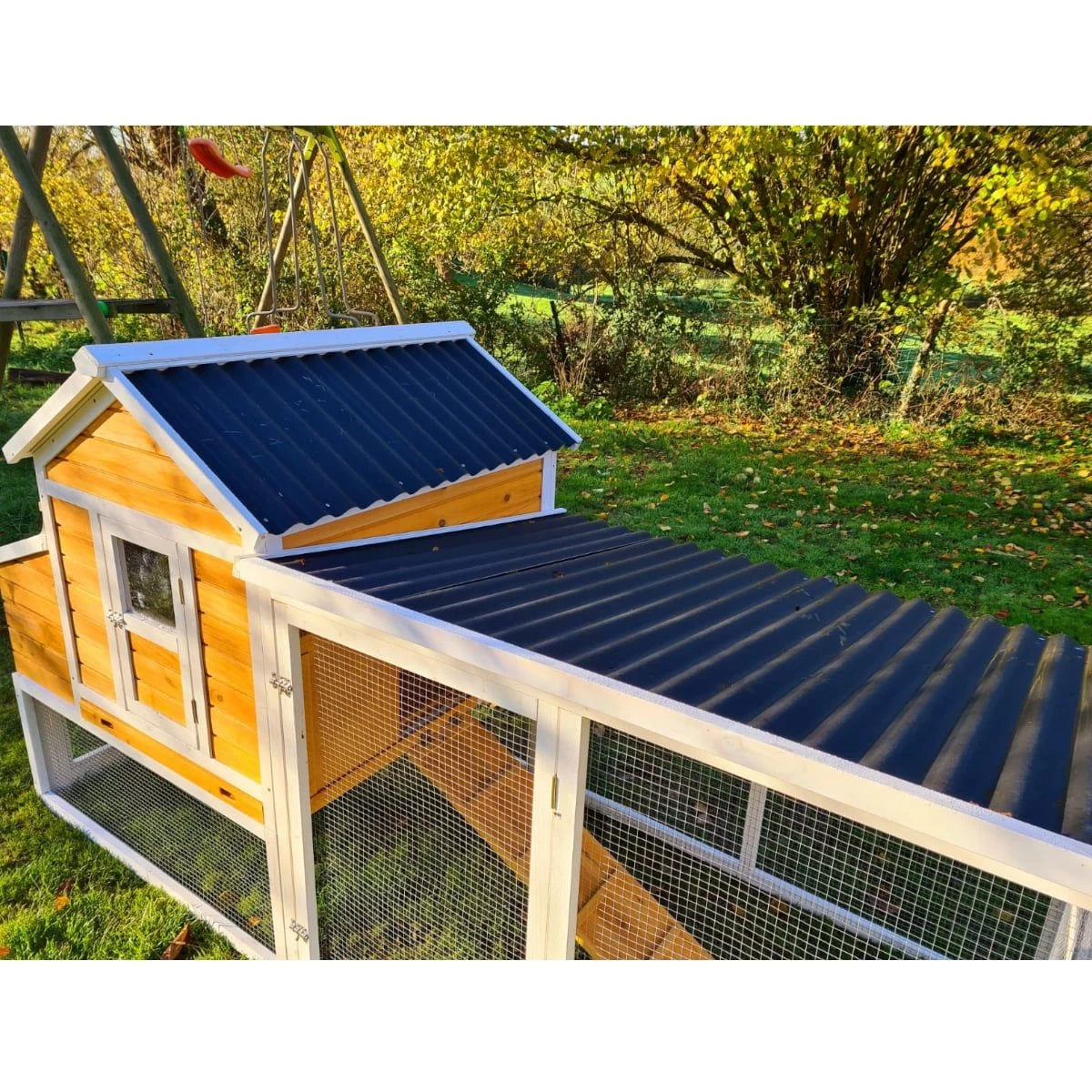 Poulailler Toit Renforcé M Toit Plastique Jusqu’à 8 Poules 6 Poulailler Toit Renforcé M Toit Plastique Jusqu’à 8 Poules – Image 4