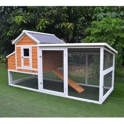 Fournitures De Volaille 9 Poulailler Toit Renforcé M Toit Plastique Jusqu’à 8 Poules