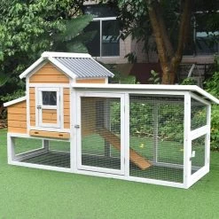 Poulailler Toit Renforcé S Toit Plastique Jusqu’à 6 Poules