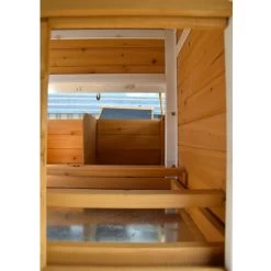 Poulailler Toit Renforcé S Toit Plastique Jusqu’à 6 Poules -Fournitures De Volaille poulailler toit renforce s vue interieur