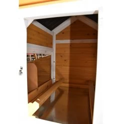 Poulailler Toit Renforcé S Toit Plastique Jusqu’à 6 Poules -Fournitures De Volaille poulailler toit renforce s vue porte