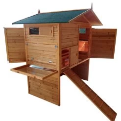 Poulailler Vorwerk Toit Shingle Jusqu’à 12 Poules Avec Extension Parc Grillagé -Fournitures De Volaille poulailler vorwerk image 2 2