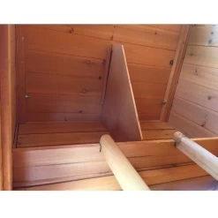 Poulailler Farmer L Bois FSC Toit En Tôle Ouvrant 4 à 6 Poules -Fournitures De Volaille poulailler farmer int rieur du pondoir