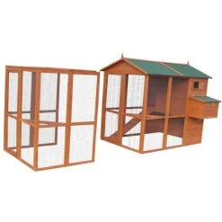 Parc Grillagé Pour Poulailler Gaulois II -Fournitures De Volaille poulailler gaulois ii avec extension deux parties