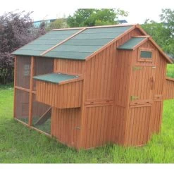 Poulailler Marans Toit Shingle Jusqu’à 18 Poules -Fournitures De Volaille poulailler marans vue cote arriere