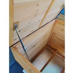 Poulailler Sussex L Toit Shingle Noir Ouvrant 4 à 6 Poules Bois FSC -Fournitures De Volaille poulailler sussex detail detail toit ouvert