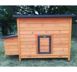 Poulailler Sussex XL Toit Shingle Noir Ouvrant 6 à 10 Poules Bois FSC -Fournitures De Volaille poulailler sussex face avant ferme