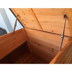 Poulailler Sussex XL Toit Shingle Noir Ouvrant 6 à 10 Poules Bois FSC -Fournitures De Volaille poulailler sussex vue toit ouvert