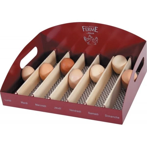Range-œufs En Métal Couleur Grenat - Zolux 5 Range-œufs En Métal Couleur Grenat - Zolux – Image 3