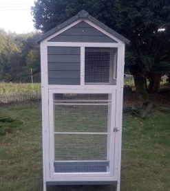 Volière Oiseaux En Bois Avec Toit Shingle Inséparable Bleue Et Blanche 16 Volière Oiseaux En Bois Avec Toit Shingle Inséparable Bleue Et Blanche -Fournitures De Volaille voliere inseparable