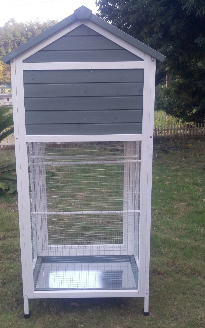 Volière Oiseaux En Bois Avec Toit Shingle Inséparable Bleue Et Blanche 7 Volière Oiseaux En Bois Avec Toit Shingle Inséparable Bleue Et Blanche – Image 5